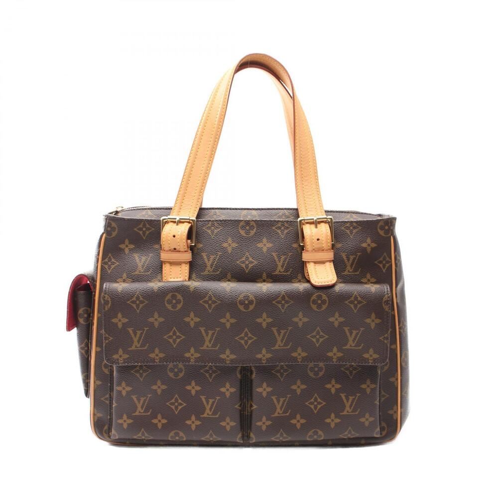 Louis Vuitton Multiplicit Handbag Canvas Leather Monogram Brown